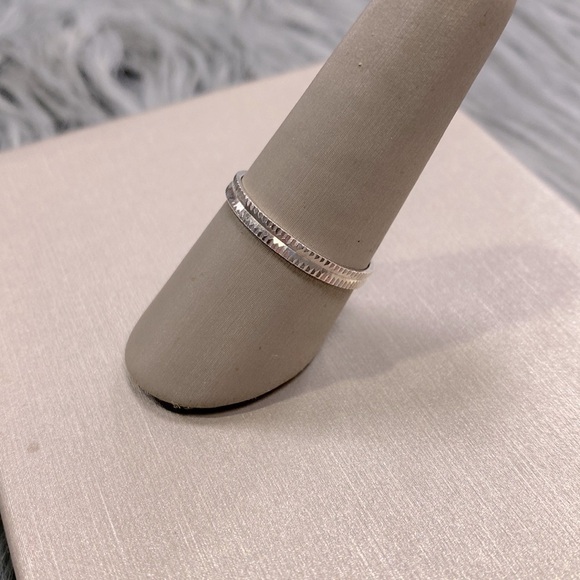 Thin Sterling Silver Band - Picture 2 of 5